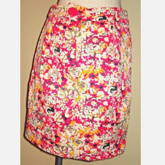 TULLE Mini Skirt Pleats Marble Fall Floral Garden Quilted Material Womens L NEW - Picture 2 of 7